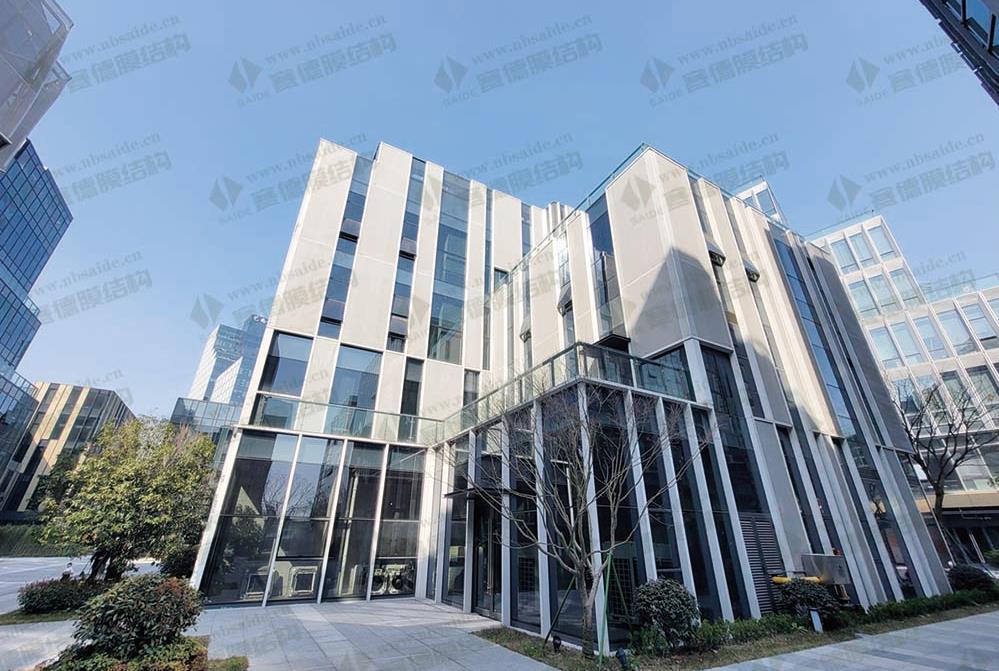 藝尚創(chuàng)谷中心C5-PTFE網(wǎng)格膜結(jié)構(gòu)外立面