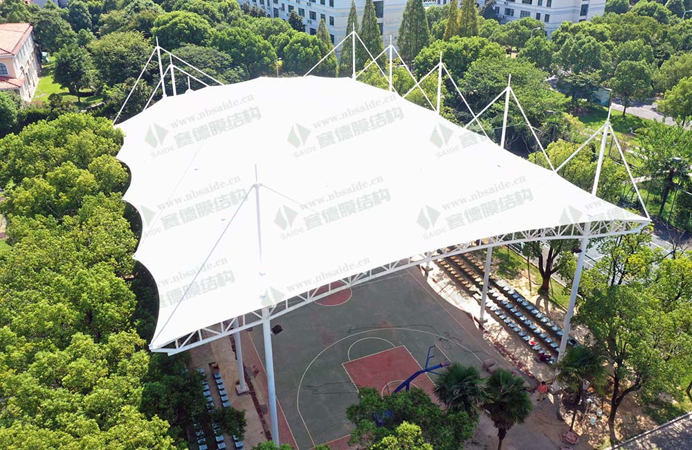 金華部隊(duì)籃球場(chǎng)膜結(jié)構(gòu)